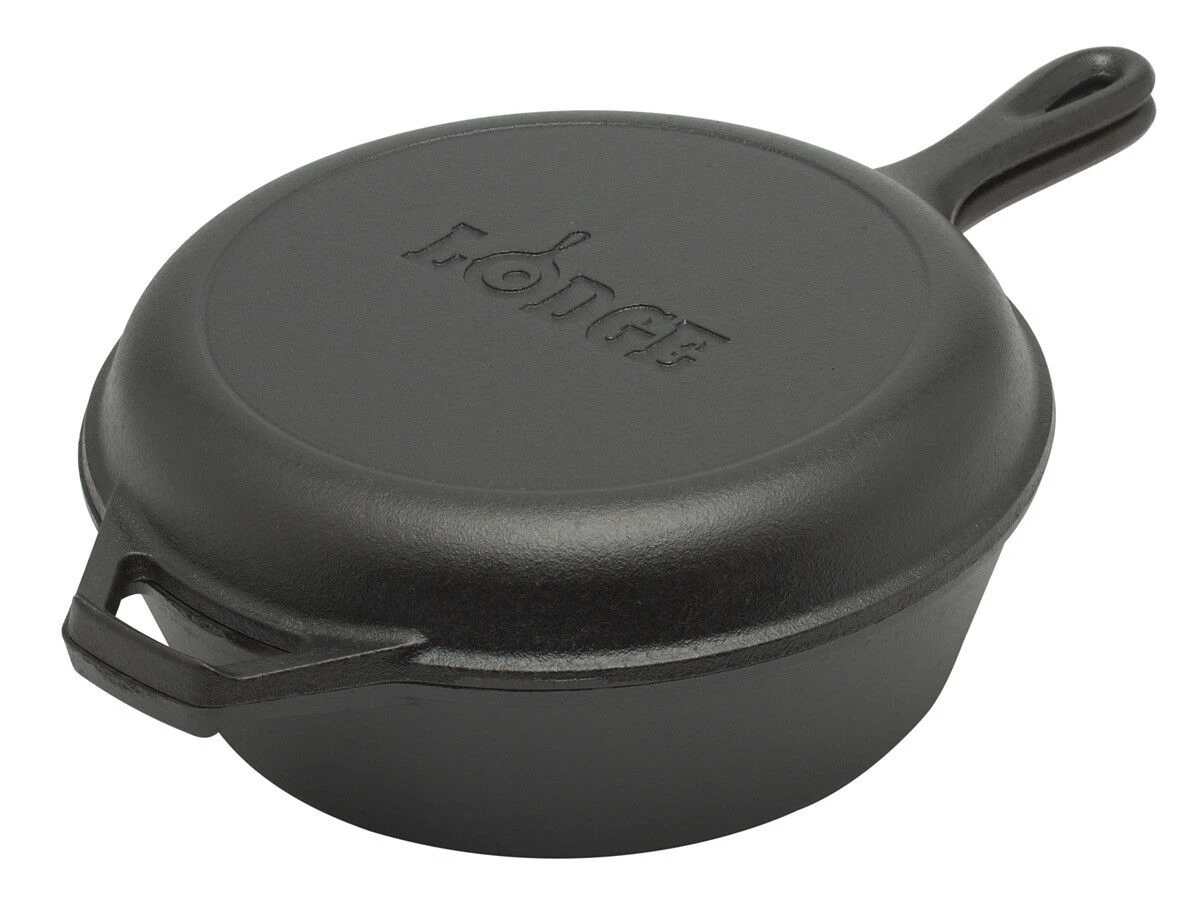 Lodge Logic Combo Cooker Multifunctionele Pan ø 26 Cm Gietij