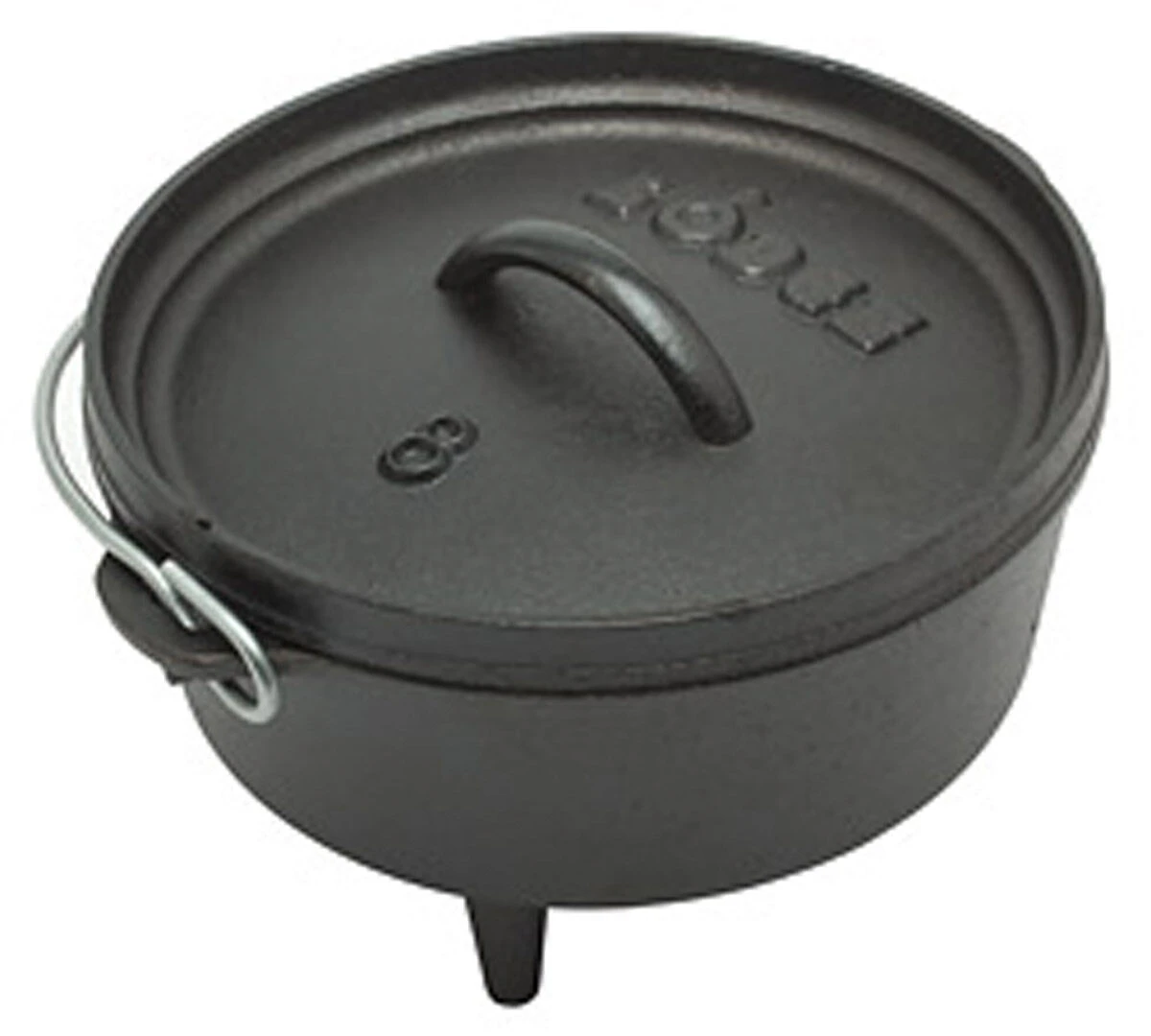 Lodge Logic Camp Dutch Oven ø 20,3 Cm Gietijzer Zwart