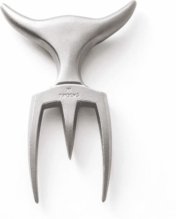 Tridens Vleesvork En Houder Geborsteld Rvs - Afbeelding 2