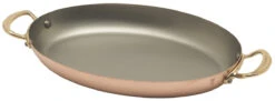 Mauviel M'150B Ovale Serveerpan ø 30 Cm Koper Bronzen Greep