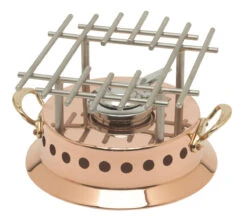 Mauviel M'Plus Rechaud ø 22 Cm Met Spiritusbrander Koper Bronzen Greep