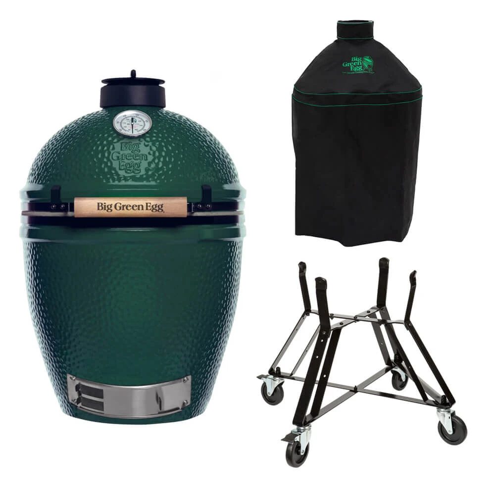 Big Green Egg Large Barbecue ø 47 Cm Keramiek Groen Met Onderstel En Hoes - Afbeelding 4