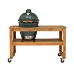 Big Green Egg Acacia Table Incl. Nest, Wielen En Large Barbecue