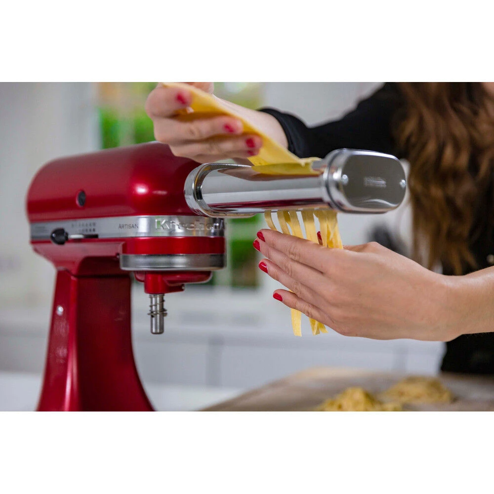 KitchenAid 5KSMPRA Pastaroller En -snijderset 3 Delig Rvs - Afbeelding 4