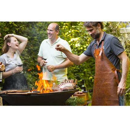 OFYR Leren Schort Congacbruin - Afbeelding 2