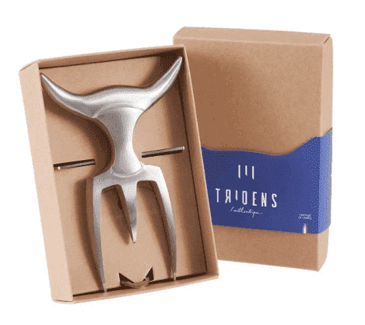 Tridens Vleesvork En Houder Geborsteld Rvs - Afbeelding 6