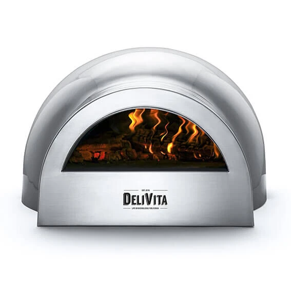 Delivita Houtgestookte Oven 65 X 59 X 39 Cm Hale Grey - Afbeelding 3