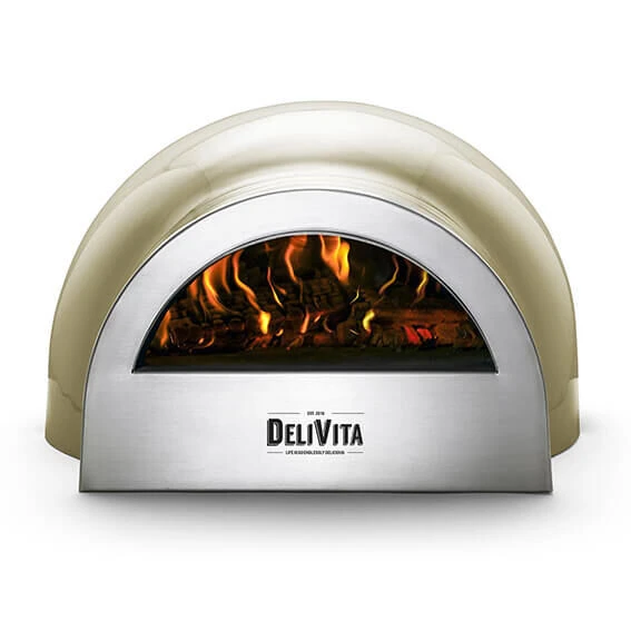 Delivita Houtgestookte Oven 59 X 59 X 39 Cm Olive Green - Afbeelding 2