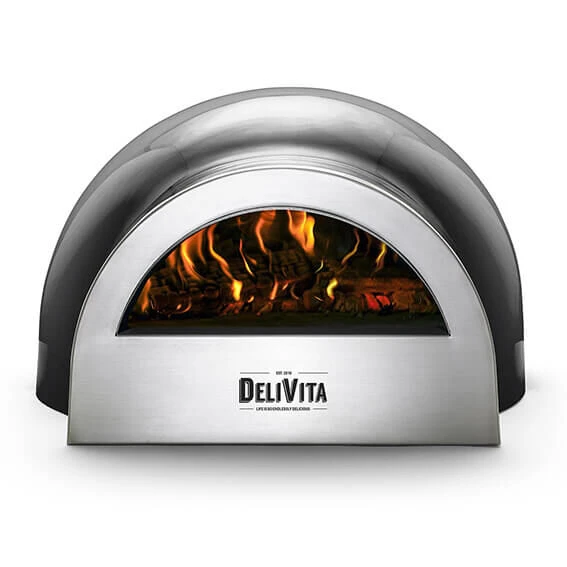 Delivita Houtgestookte Oven 59 X 59 X 39 Cm Very Black - Afbeelding 2