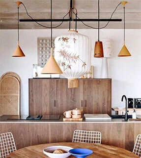 HK Living 70's ACE6881 Stream Theepot 1,2 Liter Aardewerk Oranje-bruin - Afbeelding 5