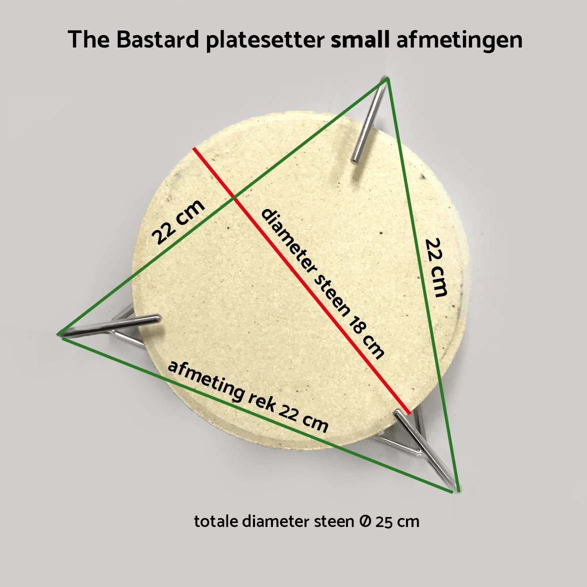 The Bastard Plate Setter Small Keramiek - Afbeelding 2