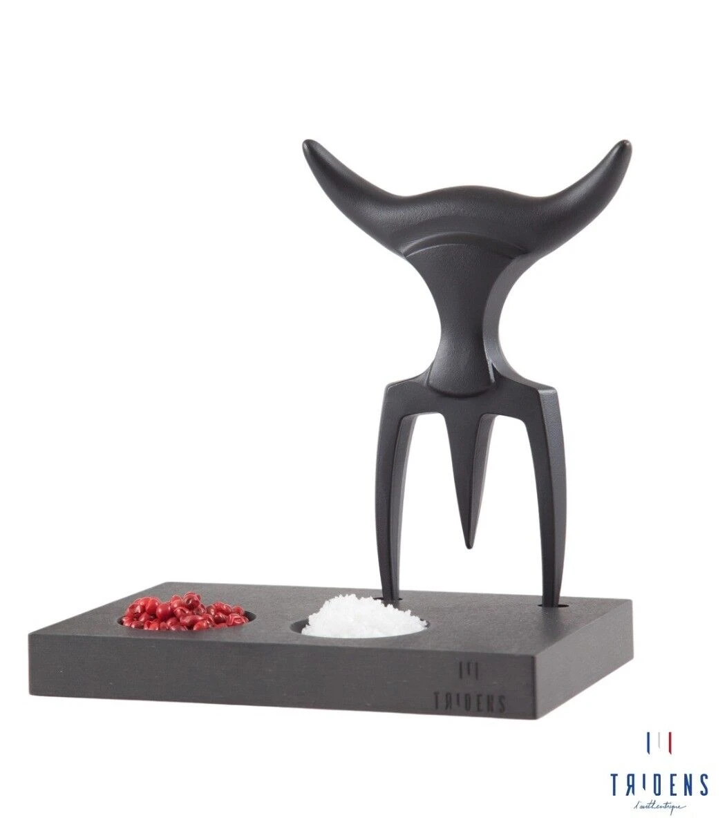 Tridens Onyx Limited Edition Vleesvork En Basis Rvs En Paperstone