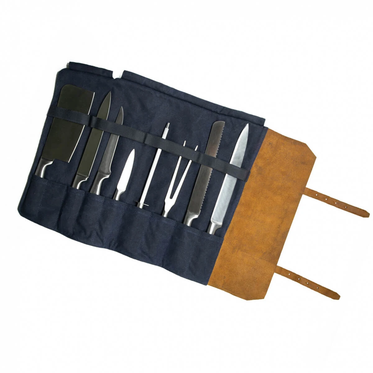 Alaskan Maker Chef Messentas 61 Cm X 38,5 Cm Voor 9 Messen Navy Blue - Afbeelding 2
